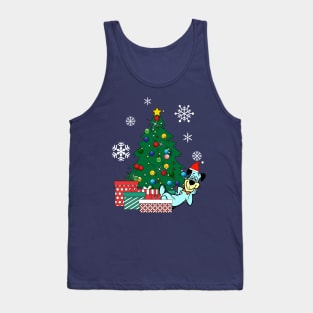 Huckleberry Hound Around The Christmas Tree Tank Top